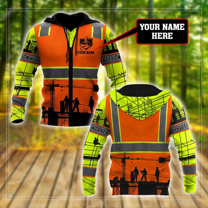 Homemerci Premium Personalized Printed Construction Worker Shirts