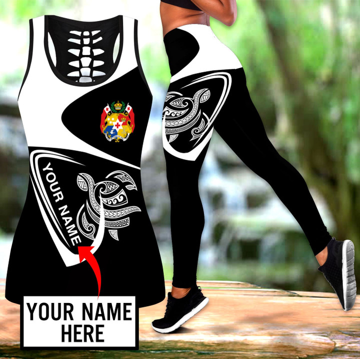 Homemerci Premium Legging & Tank top Polynesian Tonga Custom Name ML