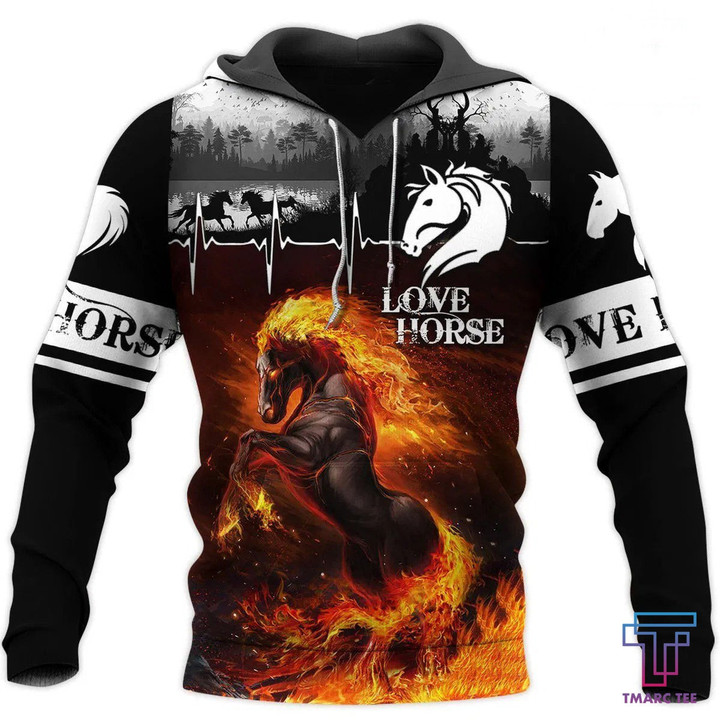 Love Horse 3D All Over Printed Shirts TA041301 - Amaze Style‚Ñ¢-Apparel