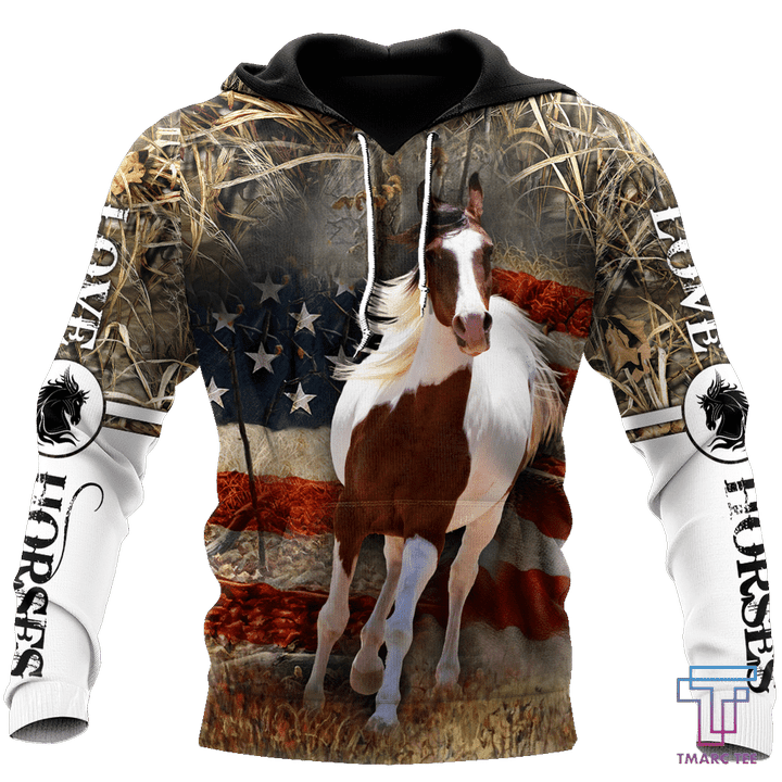 Love Horse 3D All Over Printed Shirts Pi080501 - Amaze Style‚Ñ¢-Apparel