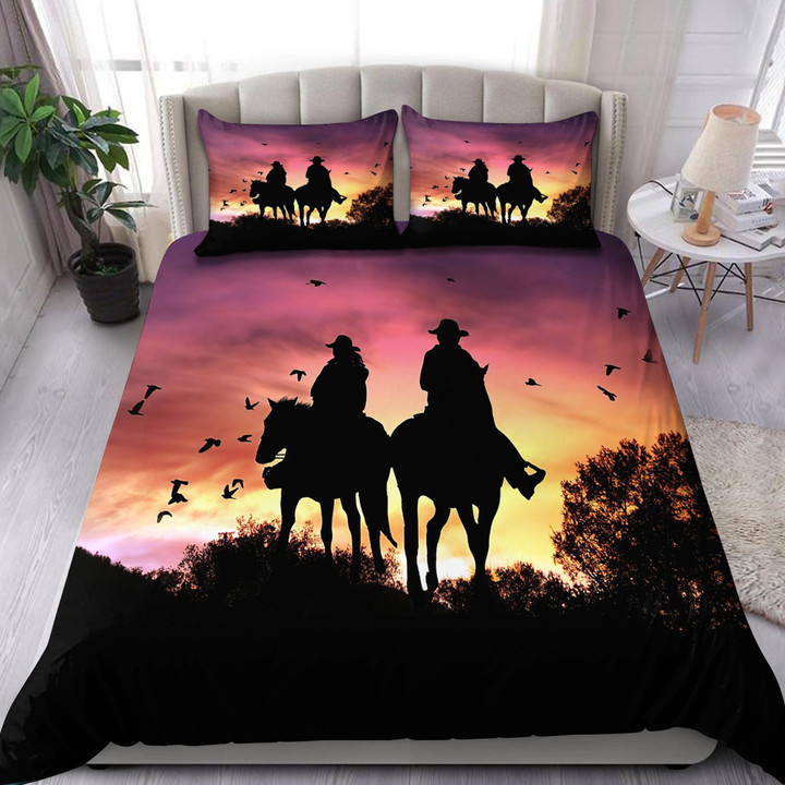 Homemerci Couple Cowboy Bedding Set