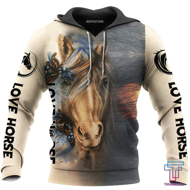 Love Horse 3D All Over Printed Shirts TA040905 - Amaze Style‚Ñ¢-Apparel