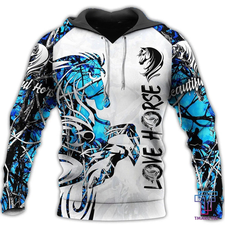 Love Horse 3D All Over Printed Shirts TA041302 - Amaze Style‚Ñ¢-Apparel