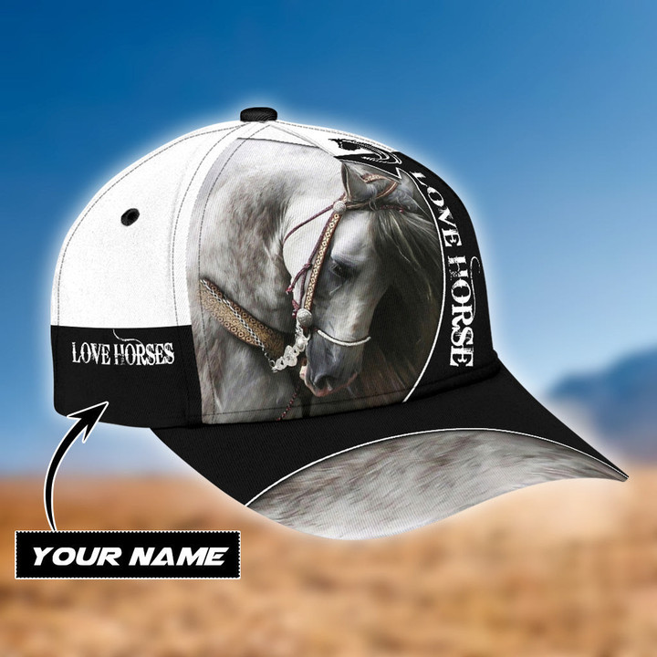Homemerci Personalized Name Horse Classic Cap