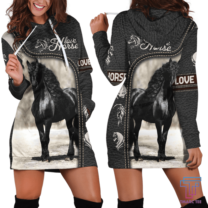Beautiful Horse Hoodie Dress Pi150403D - Amaze Style‚Ñ¢-Apparel
