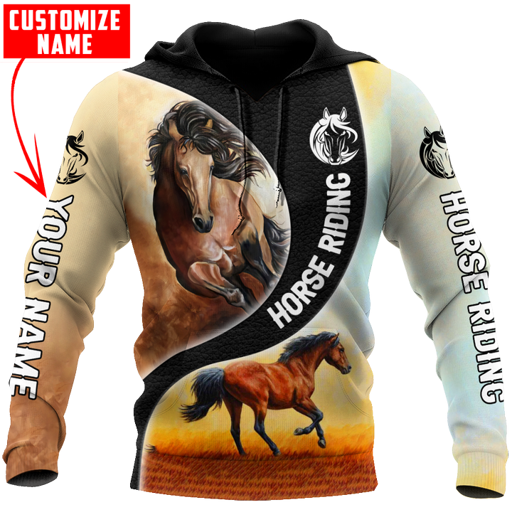 Homemerci Personalized Name Rodeo Unisex Shirts Horse Riding Art Ver