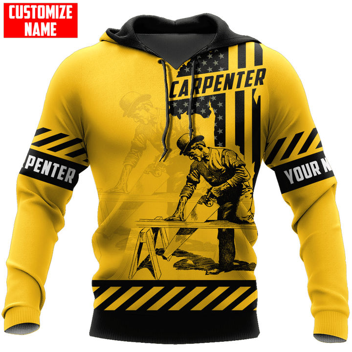 Homemerci Personalized Name Carpenter Unisex Shirts Yellow Ver
