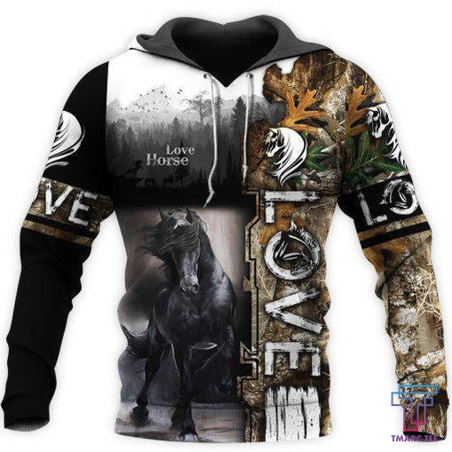 Love Horse 3D All over print for Men and Women shirt HR13 - Amaze Style‚Ñ¢-Apparel