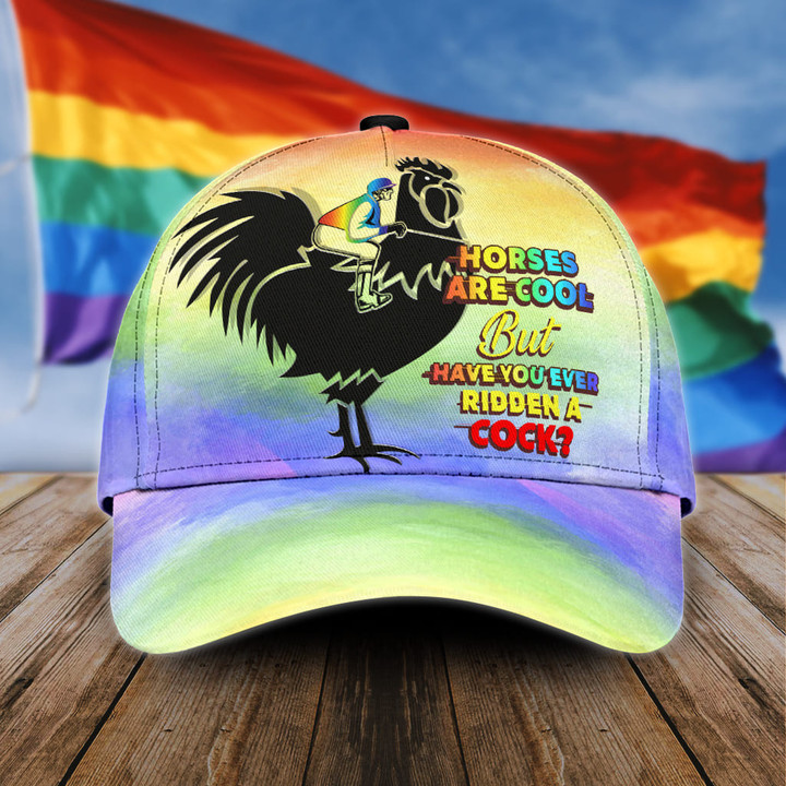 Homemerci LGBT Horse Are Cool But Have You Ever Ridden A Cock PRIDE 2022 3D Classic Cap