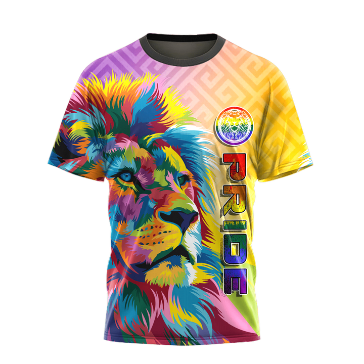 Homemerci LGBT Rainbow Pride Lion Shirt