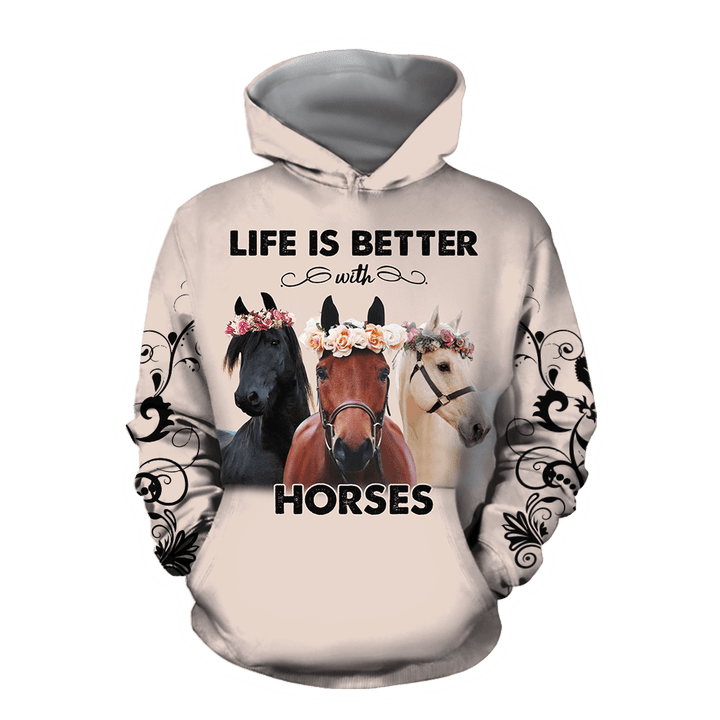Homemerci Life is Better with Horses Shirts