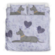Great Dane Dog Bedding Set Bed Sheets Spread Comforter Duvet Cover Bedding Setsv