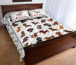 Dachshund - Love My Dogs Quilt Bedding Set