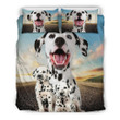 Dalmatian Dog Bed Sheets Spread Comforter Duvet Cover Bedding Sets