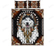 Husky Dog Native American Quilt Bedding Set