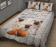 Pug Dog Home Where Love Resides Quilt Bedding Set