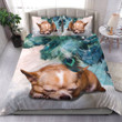 Chihuahua Dog Sleeping Bedding Set Cotton Bed Sheets Spread Comforter Duvet Cover Bedding Sets