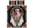 Australian Shepherd Dog Native American Rosette Quilt Bedding Set