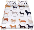 Dogs Pattern Bedding Set Bed Sheets Spread Comforter Duvet Cover Bedding Sets