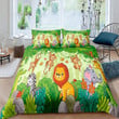 Cartoon Animals Pattern Bed Sheets Duvet Cover Bedding Sets
