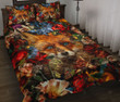Fox And Flowers Quilt Bedding Set
