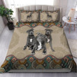Pitbull Dog And Mandala Pattern Bedding Set Bed Sheets Spread Comforter Duvet Cover Bedding Sets