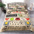 Pug Dog I Love Pug Bedding Set Bed Sheets Spread Comforter Duvet Cover Bedding Sets