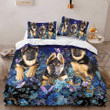 German Shepherd Dog And Flower Bedding Set Bed Sheet Spread Comforter Duvet Cover Bedding Sets