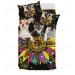 Chihuahua Dogs And Pattern Sunflower Bedding Set Cotton Bed Sheets Spread Comforter Duvet Cover Bedding Sets