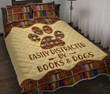 Book Easily Distracted Dog Quilt Bedding Set