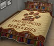 Book Easily Distracted Dog Quilt Bedding Set