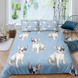 Bulldog Blue Bedding Set Bed Sheets Spread Comforter Duvet Cover Bedding Sets