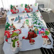 Huskey Dogs Christmas Bedding Set Cotton Bed Sheets Spread Comforter Duvet Cover Bedding Sets