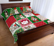 Shih Tzu Dog Christmas Quilt Bedding Set