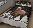 Horse Snow House Quilt Bedding Set