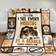 Beagle Dog Blanket Is A Beagle Who Loves Me Blanket