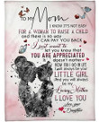 To My Mom You Will Always Be My Loving Mother Fleece Blanket Gift For Mom From Daughter Fleece Blanket