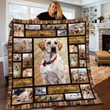 Labrador For Dog Lover  Blanket Birthday Gift Fleece Blanket