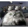 British Longhair Cat With Mouse Bedding Set Cotton Bed Sheets Spread Comforter Duvet Cover Bedding Sets