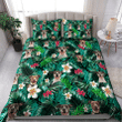 Pitbull Dog And Hawaiian Pattern Bedding Set Bed Sheets Spread Comforter Duvet Cover Bedding Sets