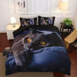 Black Cat Duvet Cover Bedding Set