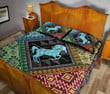 Horse Patterns Quilt Bedding Set