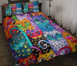 Colorful Cats Art Pattern Quilt Bedding Set