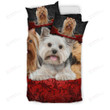 Yorkshire Terrier Dogs Bedding Set Cotton Bed Sheets Spread Comforter Duvet Cover Bedding Sets