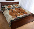 Poodle Dog Vintage Mandala Quilt Bedding Set