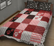 Dog Paws Red Version Quilt Bedding Set