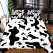 Dairy Cow Print Pattern Bedding Set Bed Sheets Spread Comforter Duvet Cover Bedding Sets