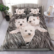 Westie Dogs And Zipper Bedding Set Cotton Bed Sheets Spread Comforter Duvet Cover Bedding Sets