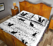 Cats And Sheet Music Quilt Bedding Set
