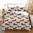Colorful Horse Pattern Bedding Set Bed Sheet Spread Comforter Duvet Cover Bedding Sets